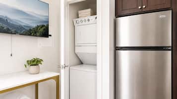 Classic Studio Suite, 1 Queen Bed with Sofa bed, Private Bathroom, City View | Laundry
