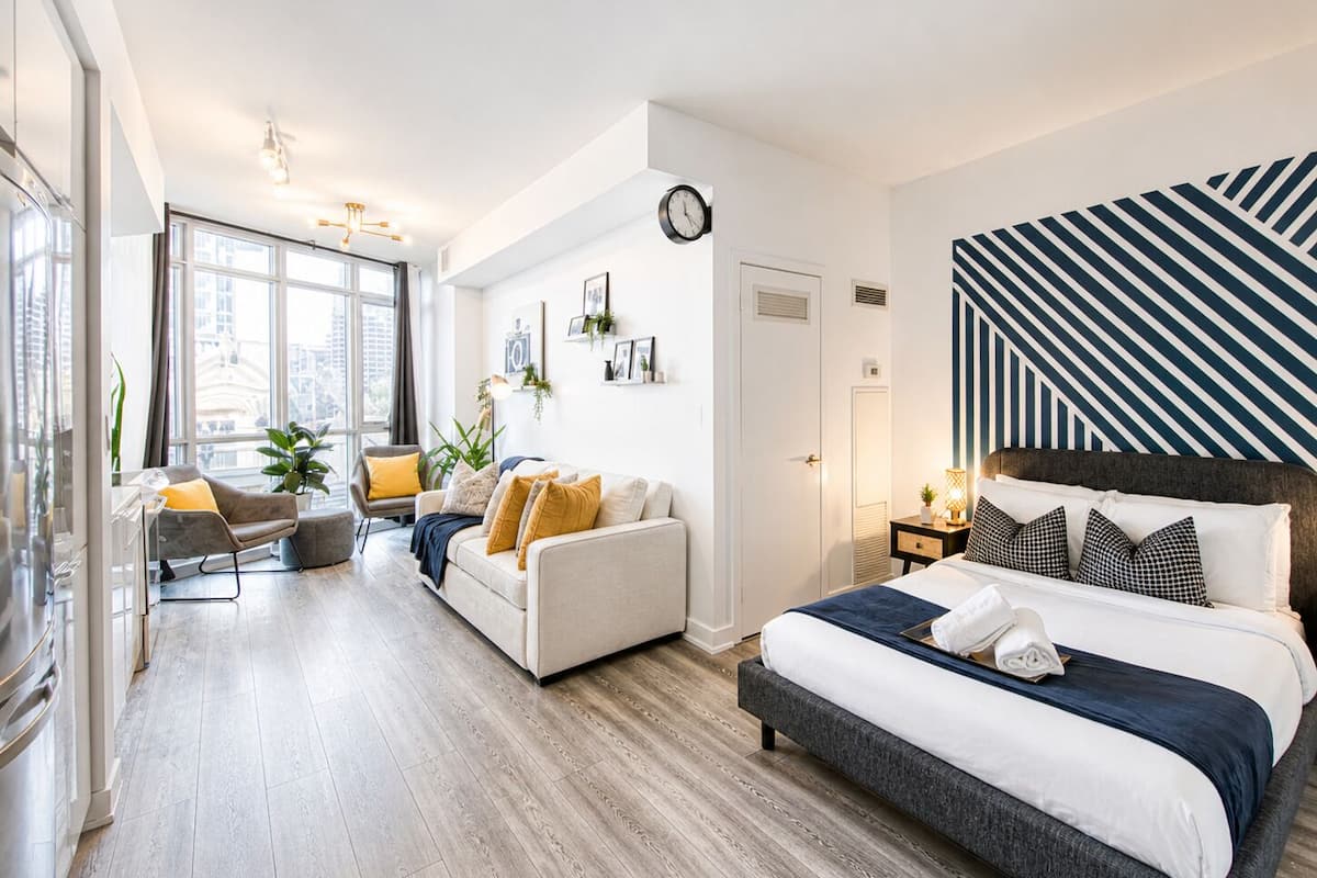 Classic-Studiosuite, 1 Doppelbett und Schlafsofa, Nichtraucher, eigenes Bad | Wohnbereich