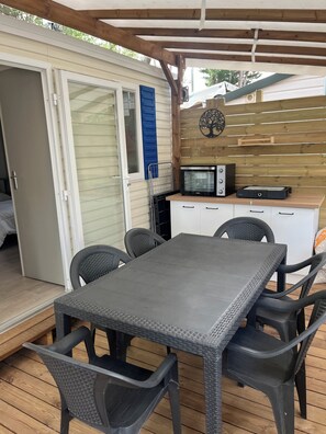 Opções para refeição ao ar livre