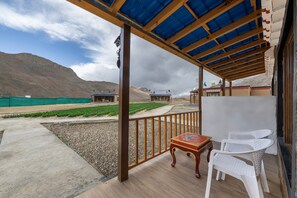 Balcony view - Echor Mud Huts Kaza Spiti Valley (Spiti)