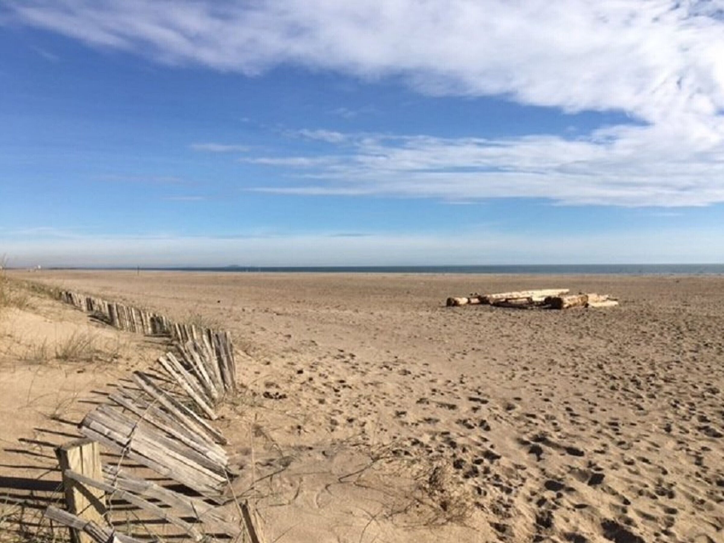 On the beach