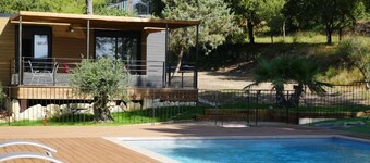 Chalet with AC - 5 guests - Ventoux camping