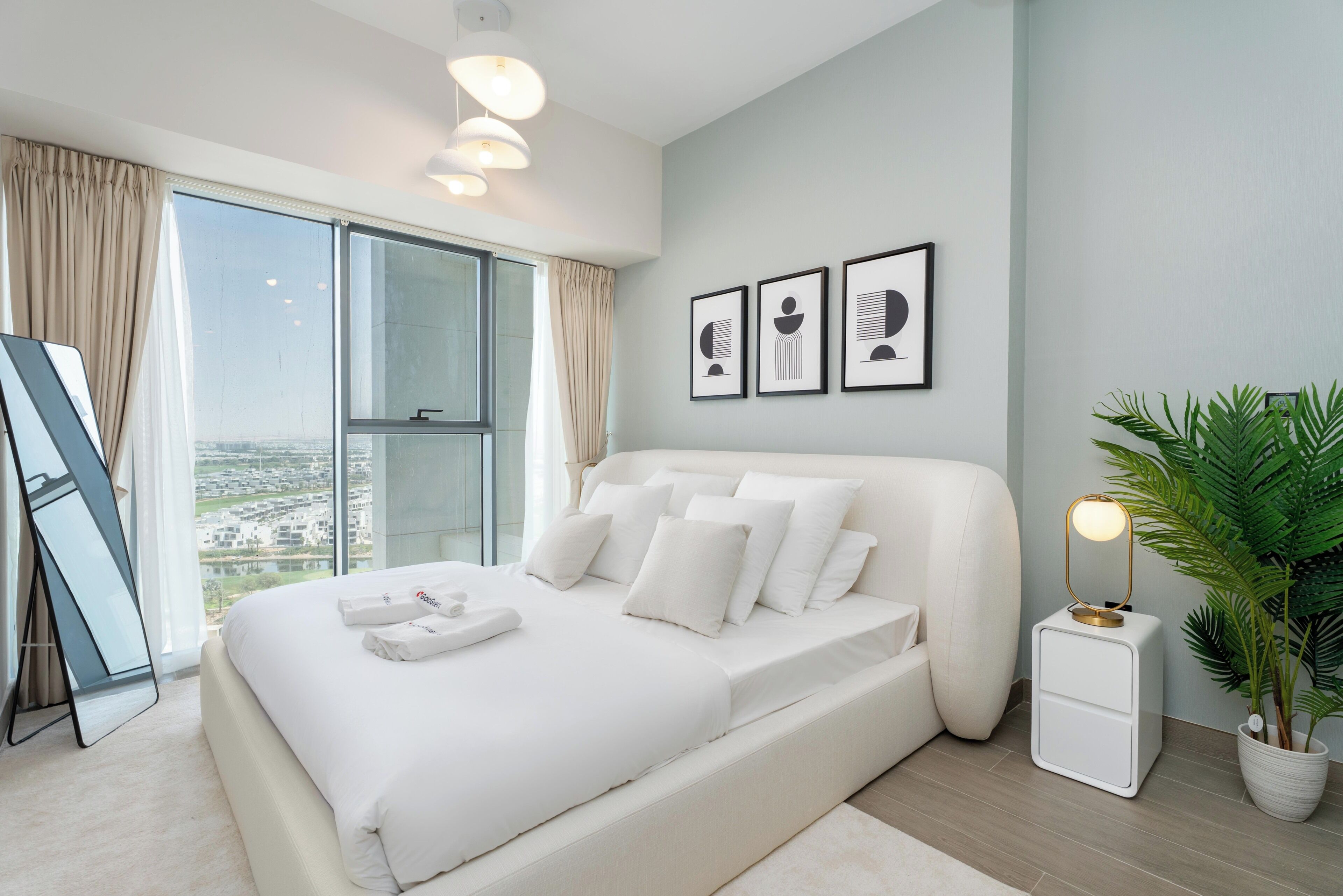 Comfort appartement, 2 slaapkamers, balkon, uitzicht op golfbaan