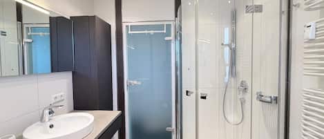 Shower, hair dryer