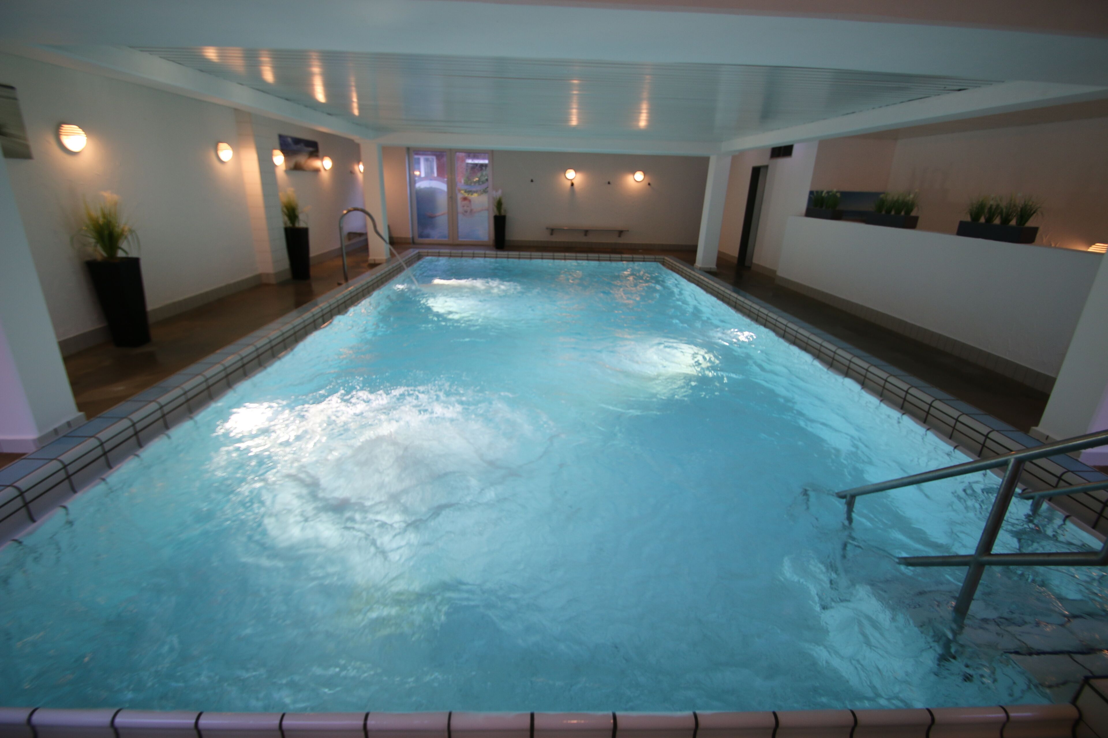 Indoor pool, a heated pool