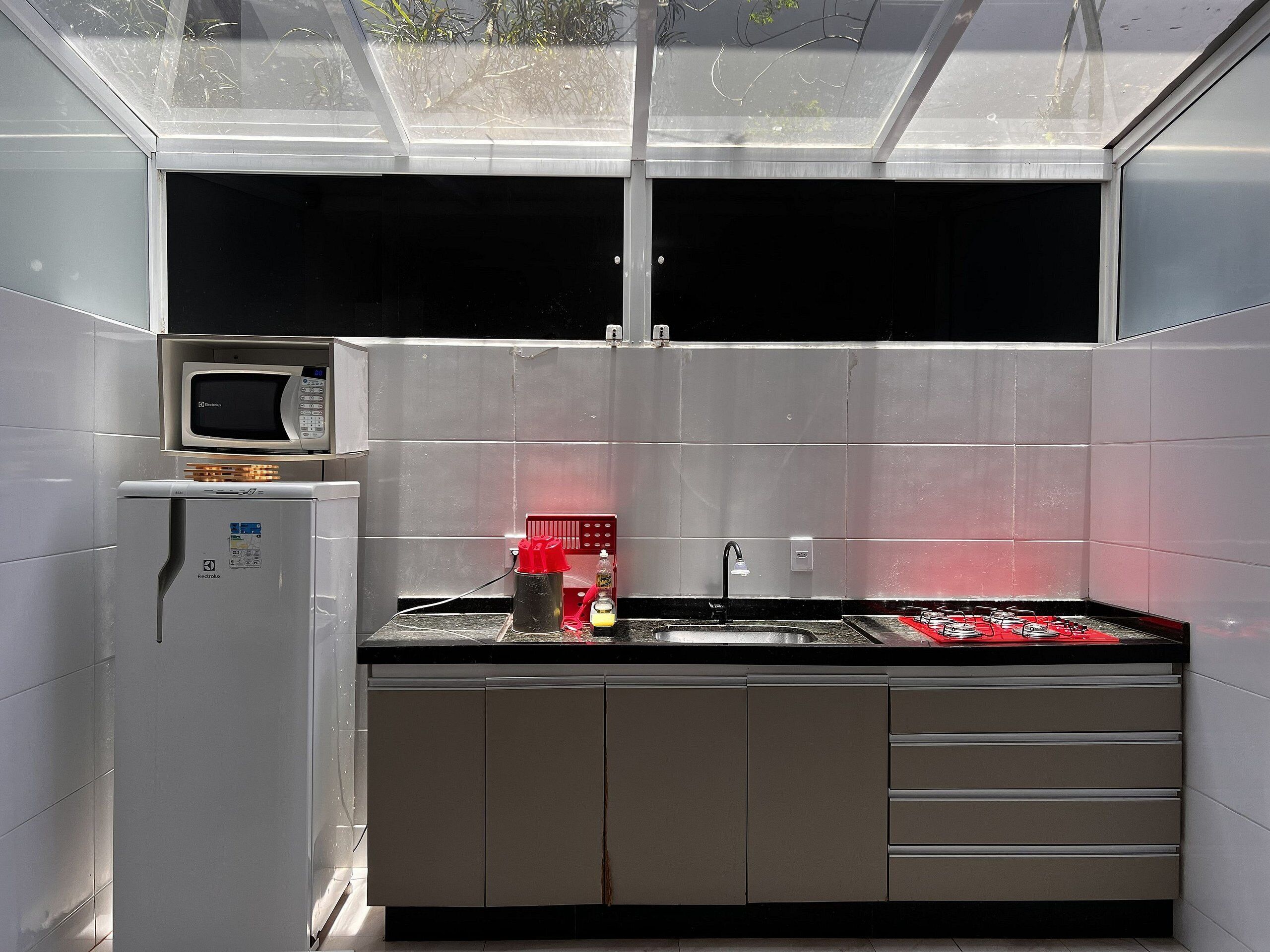 Apartment | Private kitchen | Fridge, microwave, blender, cookware/dishes/utensils