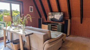 Smart TV, books, stereo