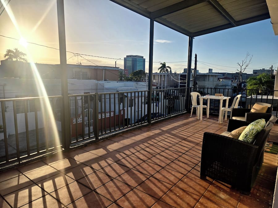 Apartment, Stadtblick | Speisen im Freien