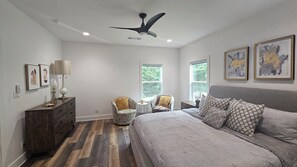 Cabane, vue montagne