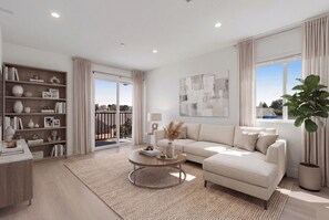 Living area - New Gated 4BR 3BA Walk to SoFi 2 Story Home w Garage Parking (Inglewood)