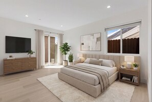 Room - New Gated 4BR 3BA Walk to SoFi 2 Story Home w Garage Parking (Inglewood)