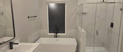 Towels, soap, toilet paper