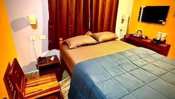 Deluxe Double Room, 1 Queen Bed, Balcony, City View | Premium bedding, desk, laptop workspace, blackout drapes