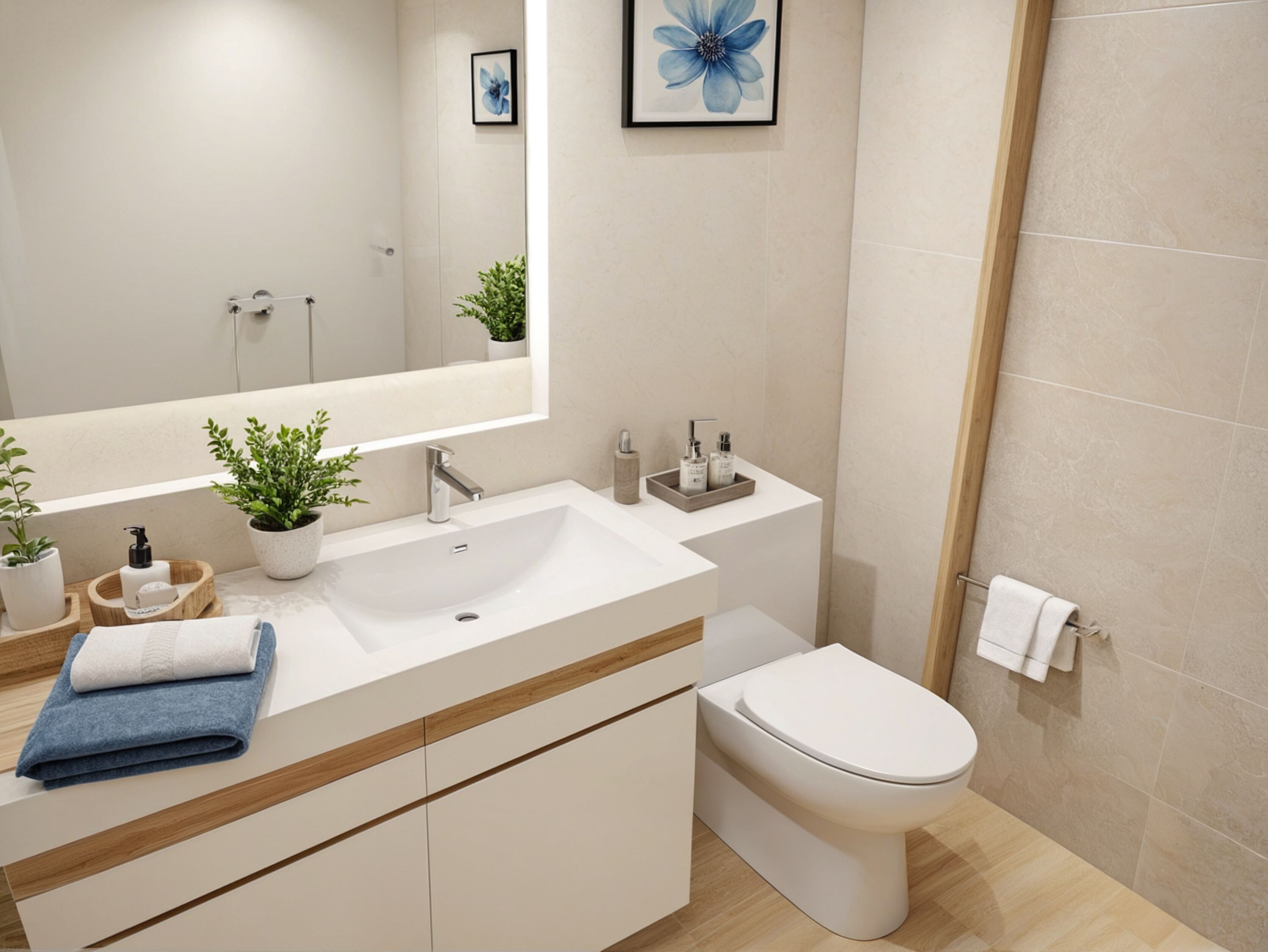 Combined shower/bathtub, free toiletries, hair dryer, slippers