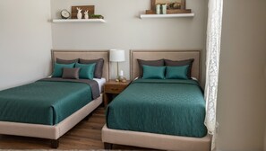 Premier-Apartment, 2 Schlafzimmer | Hochwertige Bettwaren, Pillowtop-Betten, individuell dekoriert