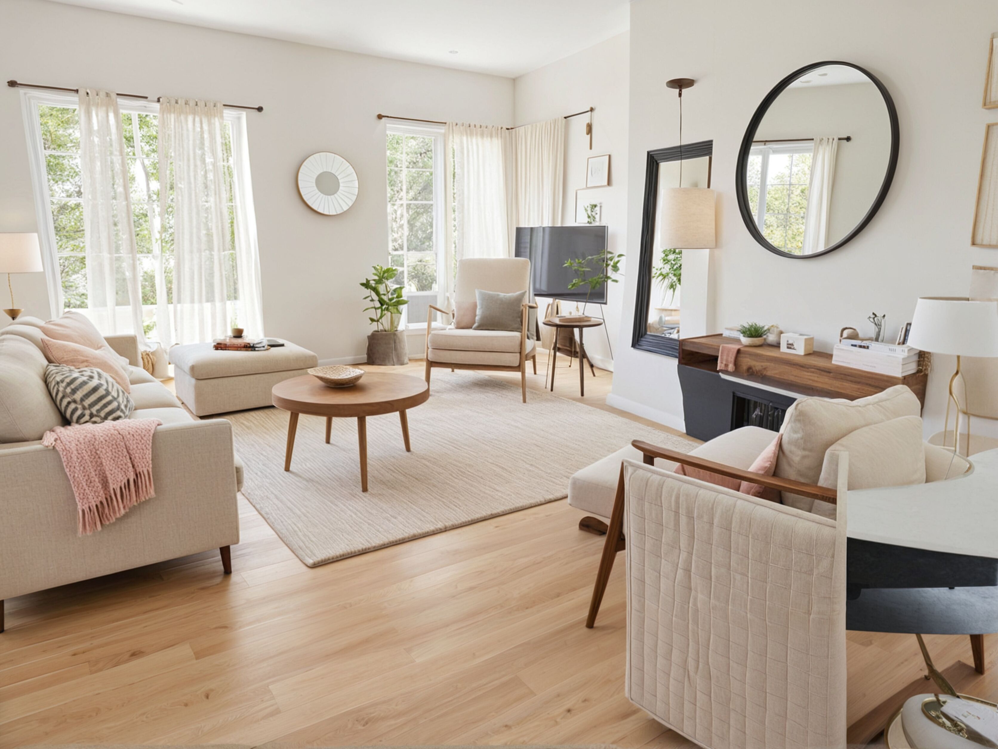 Deluxe Apartment, 2 Bedrooms | Living area | 55-inch Smart TV with digital channels