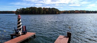 Lake Minocqua Island Home - Walk to Town - Sleep 6