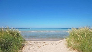 On the beach