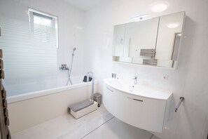 Hair dryer, towels