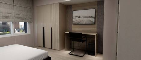 1 Schlafzimmer, BĂŒgeleisen/BĂŒgelbrett, WLAN, BettwĂ€sche