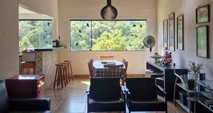 Cozy country house with excellent infrastructure and lush nature.