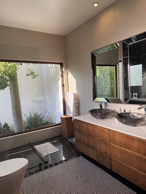 Towels, soap, toilet paper