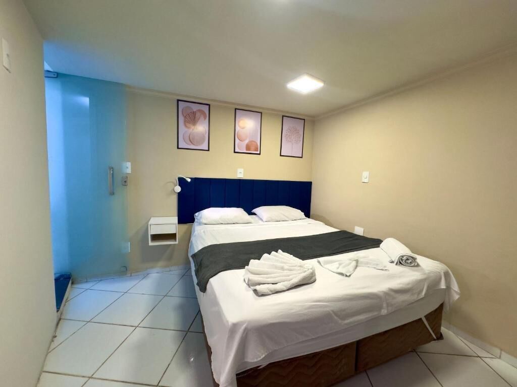 Suíte superior, vista para a cidade