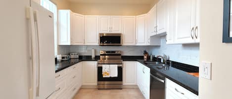 Microwave, oven, stovetop, dishwasher