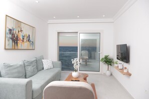Apartment, 4 Bedrooms, Smoking, Patio | Living room - Luxurious Beachfront Apartment in La Marsa, Tunisia (La Marsa)