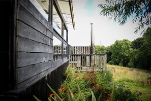 Property grounds - Shepherds hut & wood burning hot tub in the heart of Pembrokeshire countryside. (Pembrokeshire)