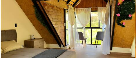 Deluxe Double Room, Patio, Mountain View | Desk, free WiFi