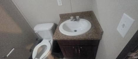 Towels, soap, toilet paper