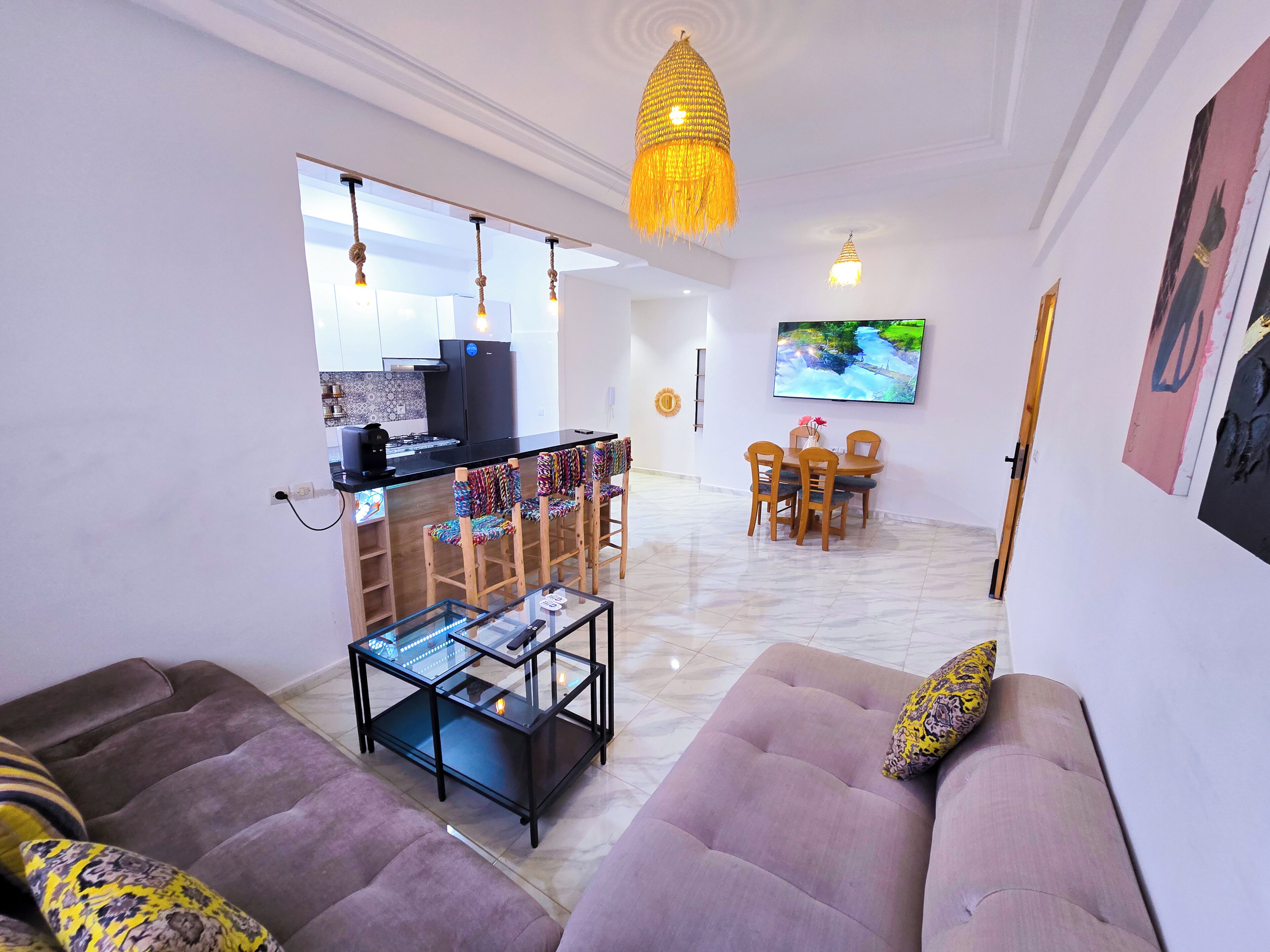 Comfort-Apartment, 2 Schlafzimmer, Gartenblick | Wohnbereich