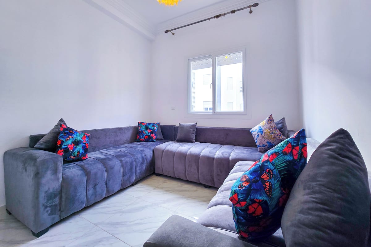 Departamento familiar, 3 habitaciones, vista al jardín