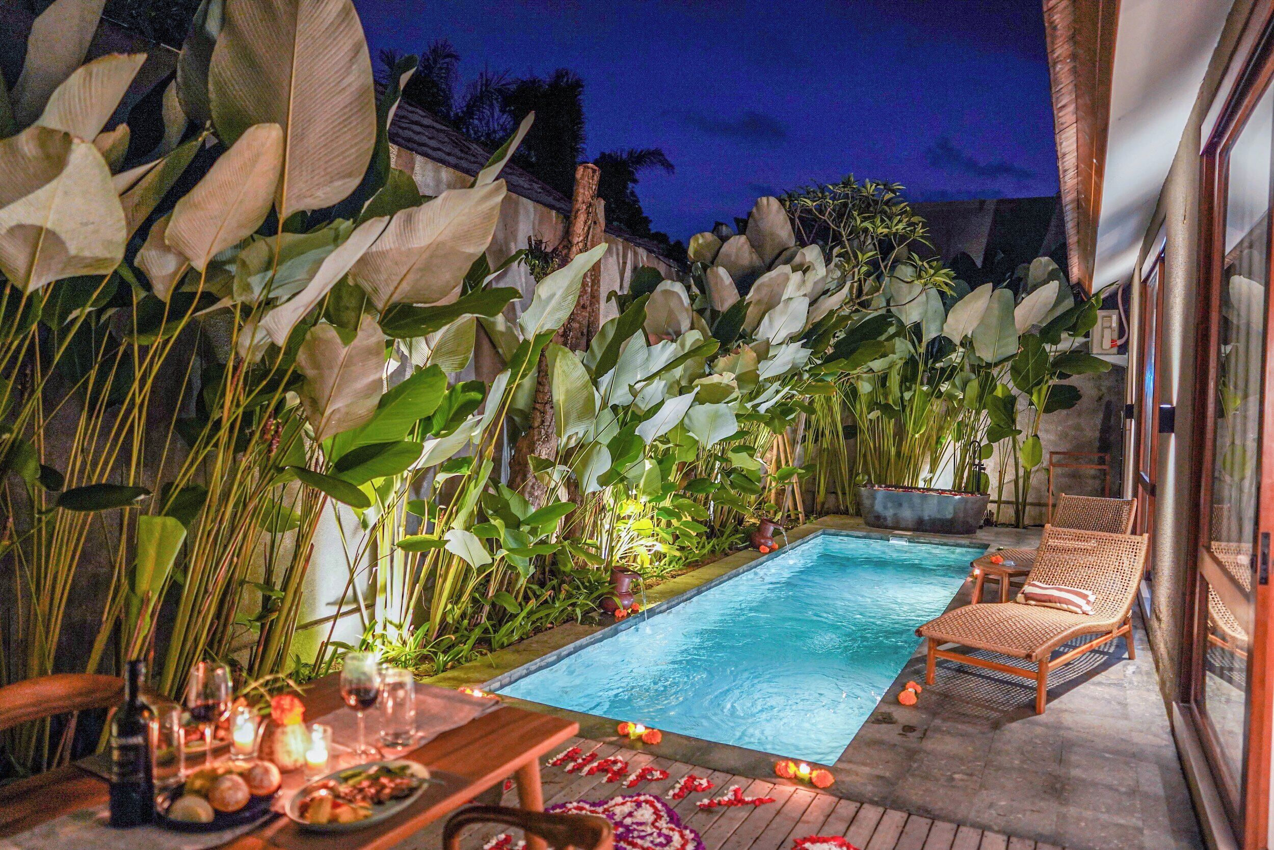 One Bedroom Private Pool Villa with Bathtub | 書桌、免費無線上網、床單