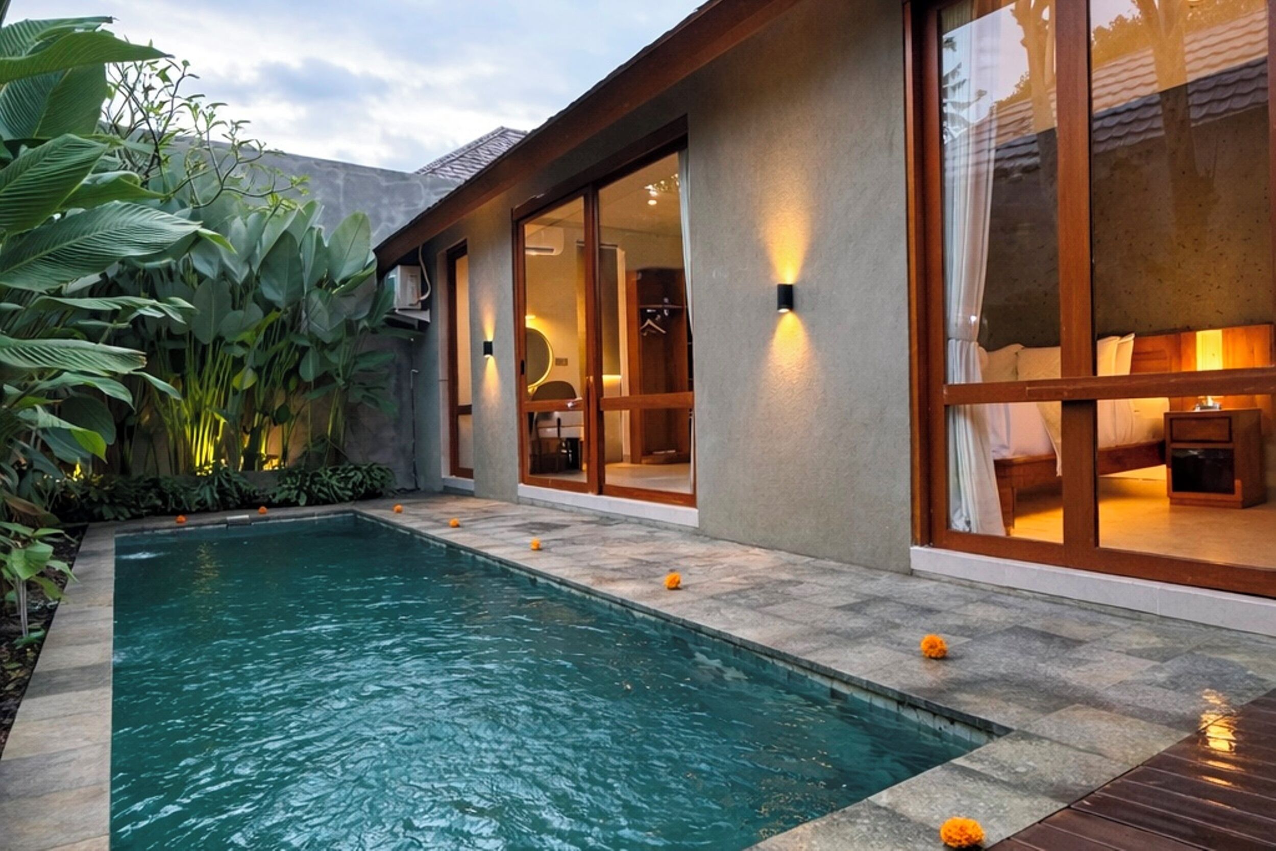 Villa, vista a la alberca | Alberca