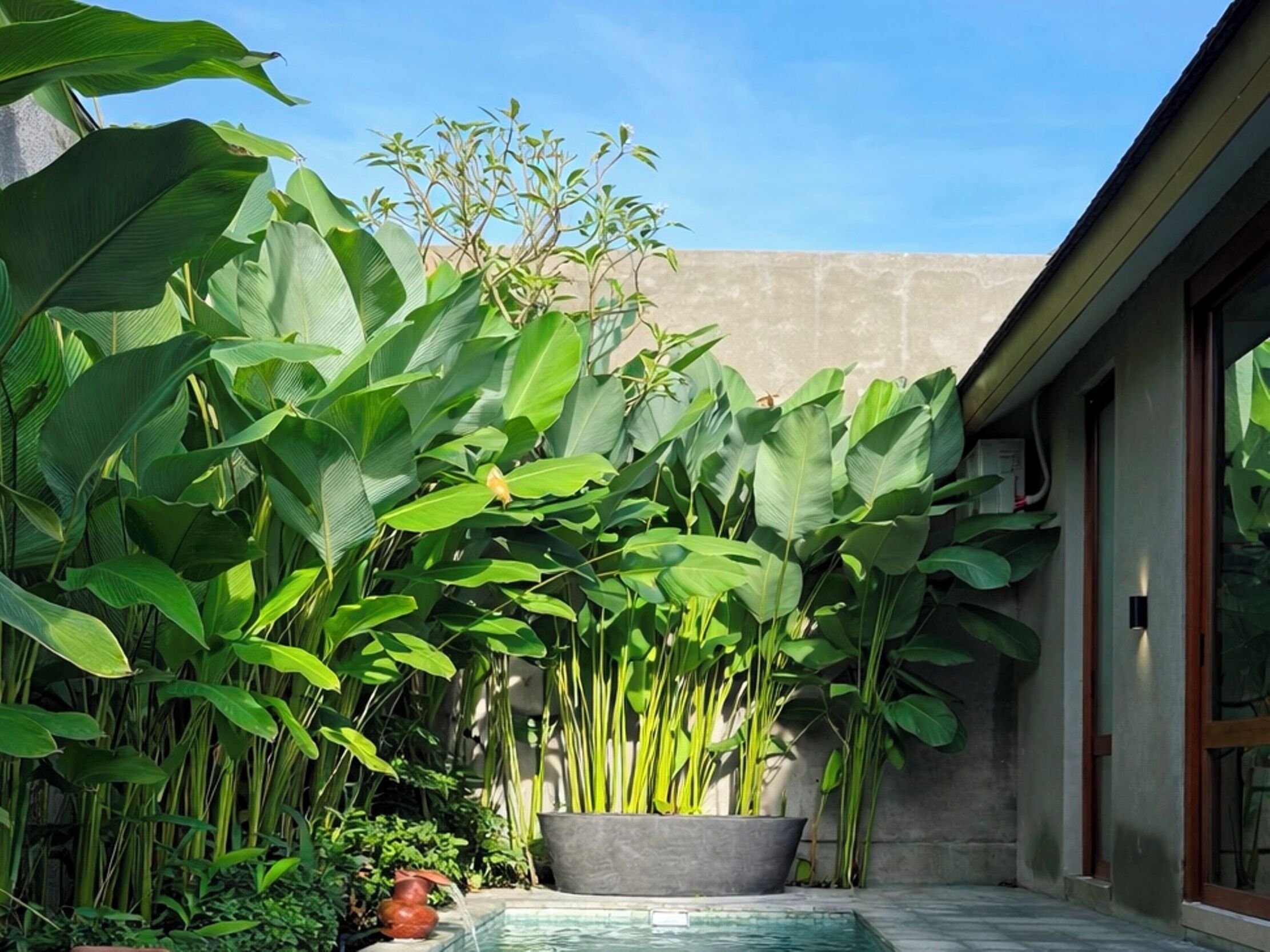 One Bedroom Private Pool Villa with Bathtub | Een bureau, gratis wifi, beddengoed