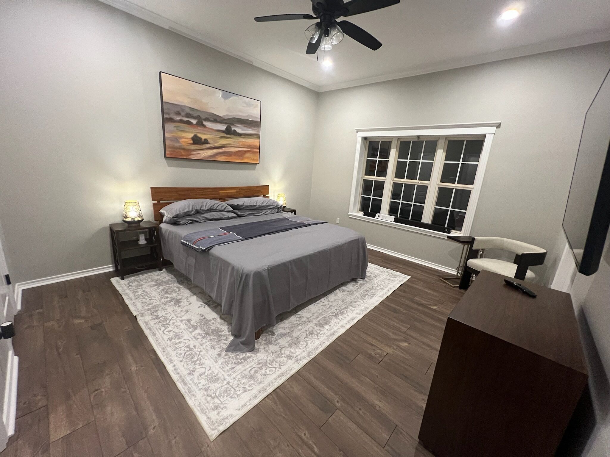 Desk, iron/ironing board, travel crib, free WiFi