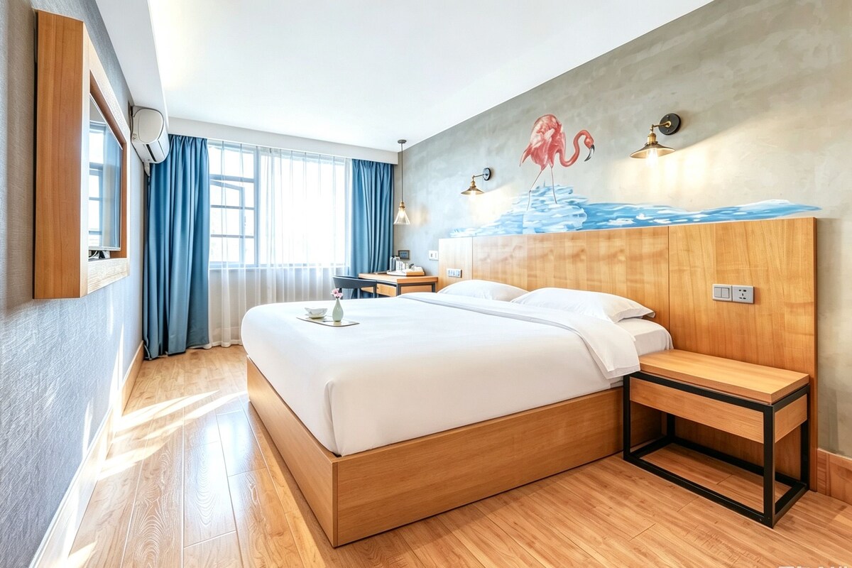 Classic Double Room, City View | Down duvets, desk, laptop workspace, blackout curtains