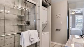 Towels, soap, toilet paper