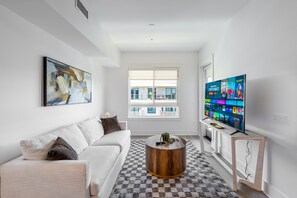Living area - Hollywood Dream 1BR • Pool • Gym • Parking (West Hollywood)
