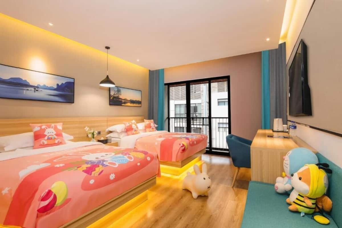 ห้องแฟมิลี่, วิวเมือง | ผ้าม่านกันแสง, ห้องเก็บเสียง, Wi-Fi ฟรี