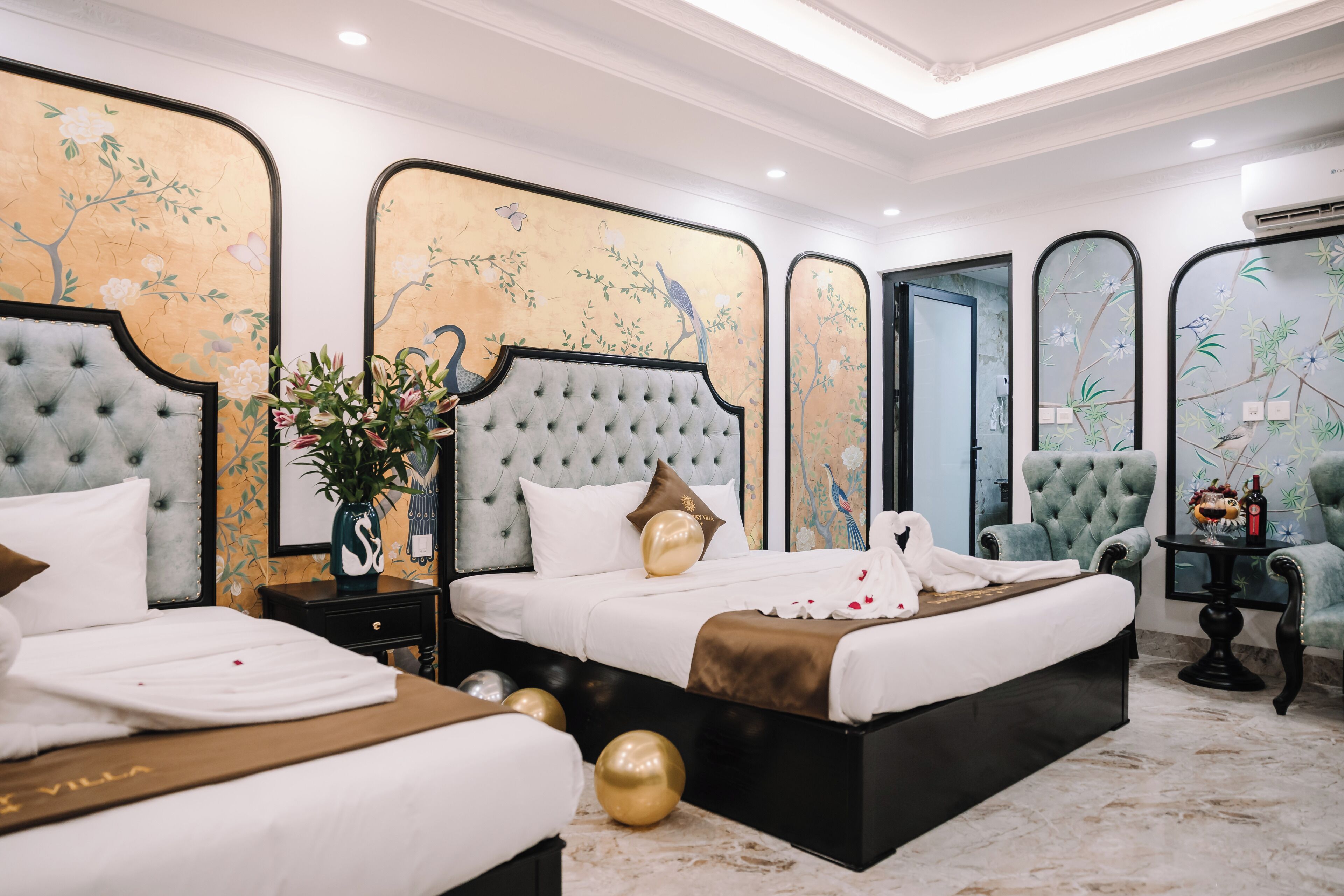 Egyptian cotton sheets, premium bedding, down duvets, memory-foam beds