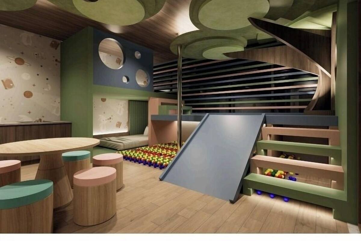 Familie studio suite, uitzicht op de binnenplaats | Kindergedeelte