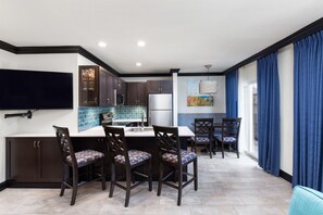 Private kitchen - Family-Friendly 2-Bedroom Suites Just Steps from the Ocean & Water Park Access (Cocoa Beach)