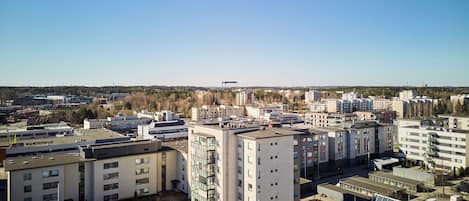 Vue sur la campagne depuis lâhĂ©bergement