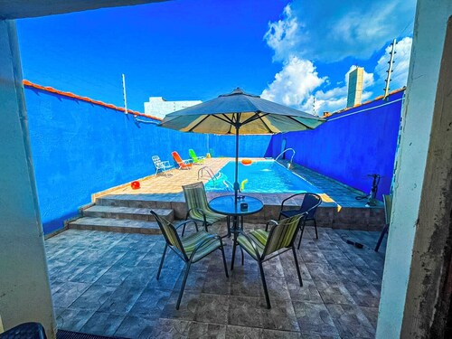 Spacious house, 5 minutes from the beach in Itanhaém.