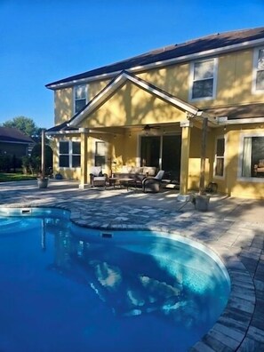 Pool - Spacious 5-bedroom house in amazing Fernandina Beach with AC and pool (Fernandina Beach)