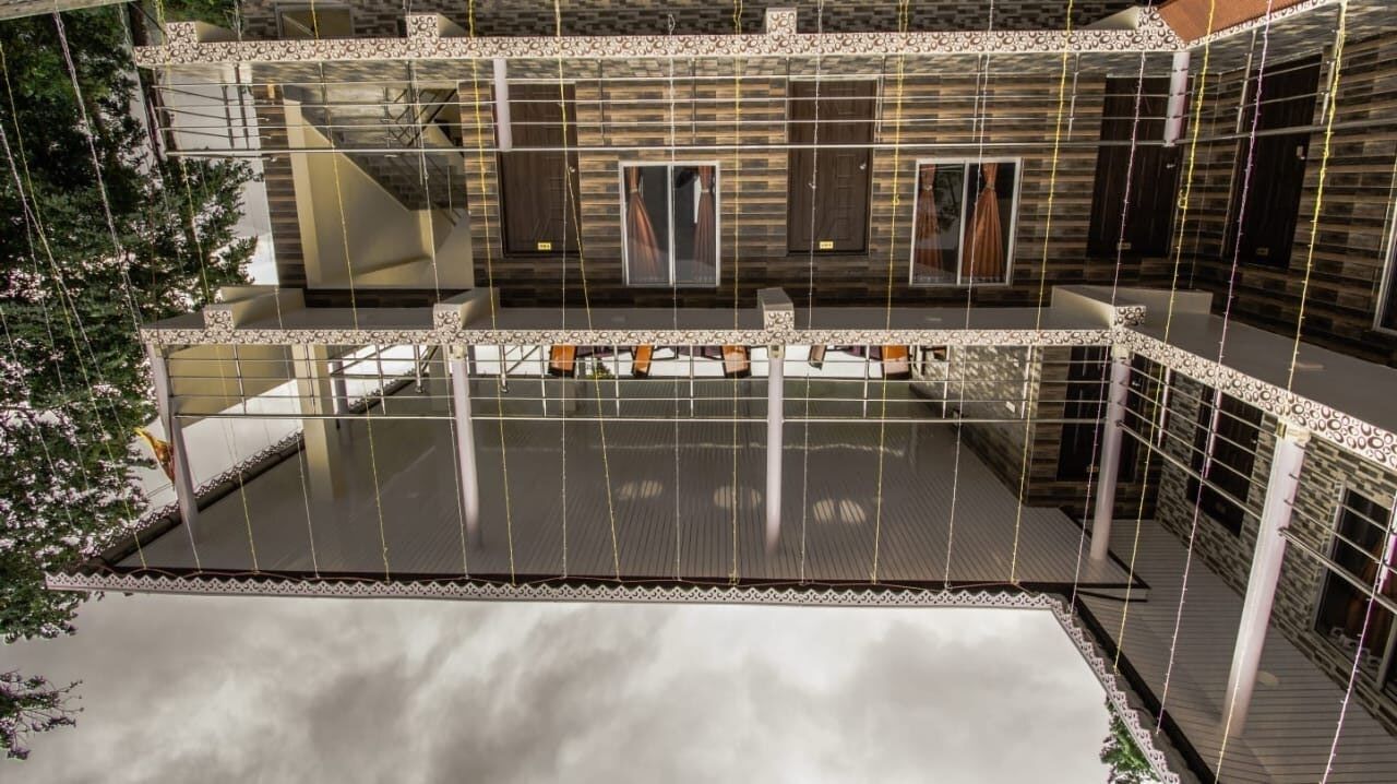 Majoituspaikan julkisivu