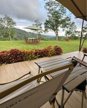 Comfort Tent, Balcony | Outdoor dining - Tikumbar - Glamping, Cafe, Camping Ground & Campervan (Pelaga)